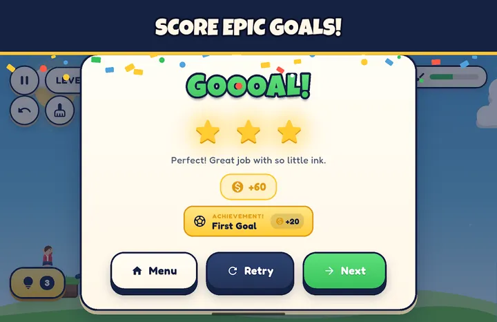 Draw Goal gameplay screenshot 2